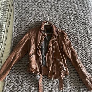 Mauritius brown leather jacket